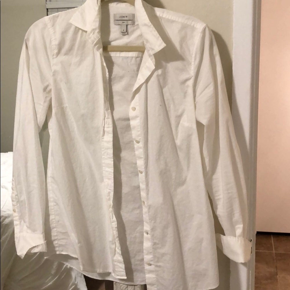 White button down